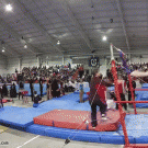 Amazing gymnastics coach catch