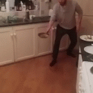 Pancake toss drop-and-roll