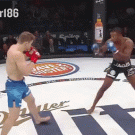 Flying knee knockout (Tywan Claxton)