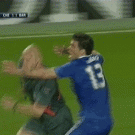 Ballack chasing referee