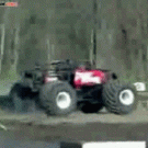 Monster truck back flip