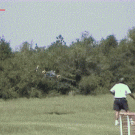 Guy gets hit by a plane