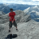 Mountain top golf fail