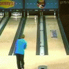Amazing bowling shot
