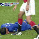 Injured soccer player pick-up