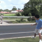 Invisible rope prank causes fender bender