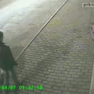 Guy gets hit by parked car