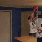 Ceiling water bowl prank backfires