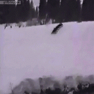 Sledders fall in water