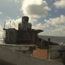 Ship sinking onboard POV