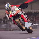 Cartoonized motorcycle races