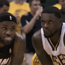 Lance Stephenson blows in LeBron James' ear