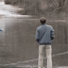 Big rock on ice prank