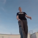 Rooftop selfie stick daredevil