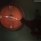Cat fixes clock