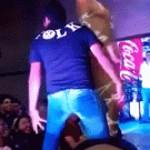 Guy dances with hot chick