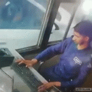 Monkey steals money from toll booth