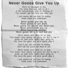 Lyrics rickroll