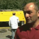 Rolling bus scares interviewee