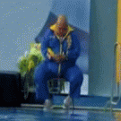 Swimming coach falls asleep