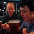 Drinking a jug in 4 secs.