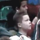 Fat kid gets a football to the face