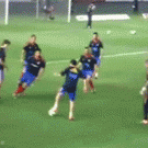 Soccer dribbling trick