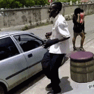 Getting in the car like a boss