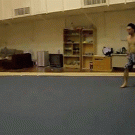 Somersaults landing fail