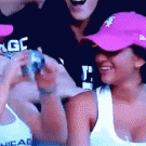 Girls take a picture of themselves