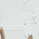 Folding a shirt