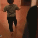 Kid goes down stair like a boss