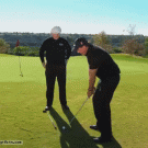 Phil Mickelson flop shot over Roger Cleveland