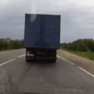 Truck loses tire