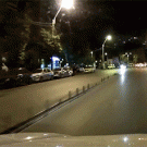 Irresponsible mother crosses road with stroller