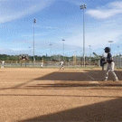 Ricochet ball hits filming dad