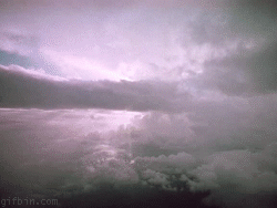 Flying through clouds