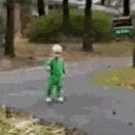 Baby doing a spectacular fall