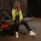 Reporter vs bike jumping out of a truck