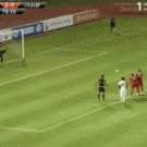 Tricky penalty shot goal