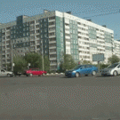 Sudden intersection car crash