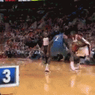 JaVale McGee blocks Wesley Matthews