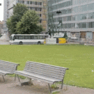 Huge boulder falling on bus caught on camera