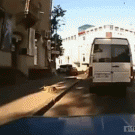 Woman falls out of back of van