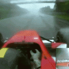 Formula 2 sudden swerve at 150 mph