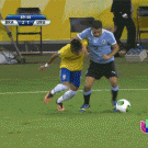 Neymars dive (Brazil vs. Uruguay)