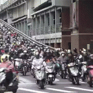 Rush hour in Taipei, Taiwan