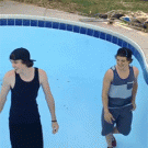 Running on pool wall fail