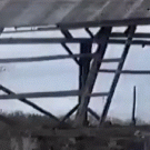 Guy demolishes structure