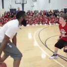 James Harden schools kid on basketball court